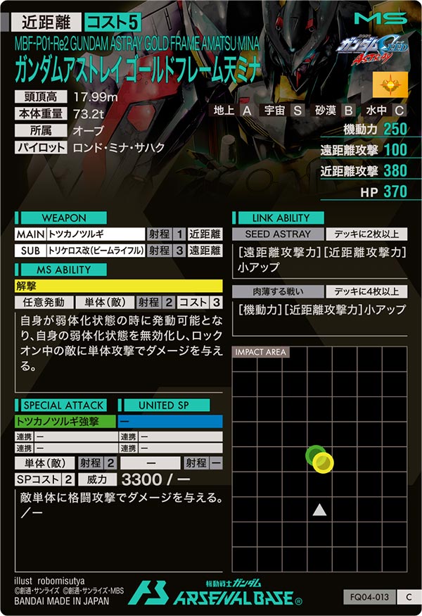 ガンダムアストレイ ゴールドフレーム天ミナ
