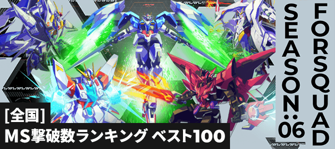 MS撃破数ランキング[全国] FQ SEASON:06