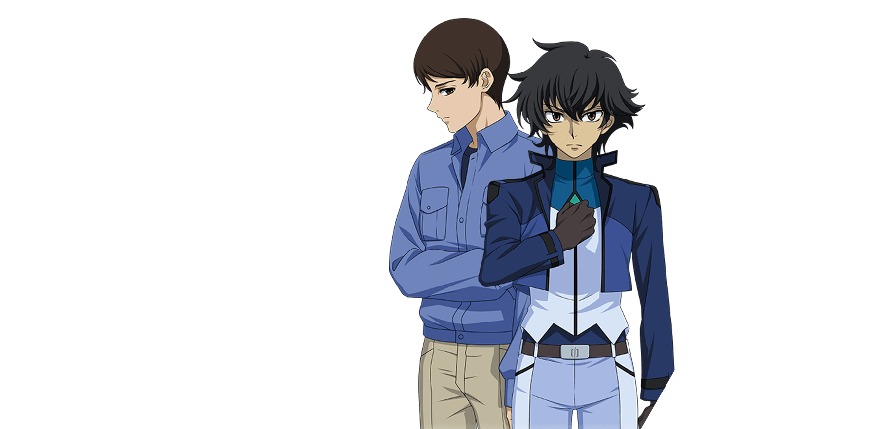 刹那・F・セイエイ＆沙慈・クロスロード